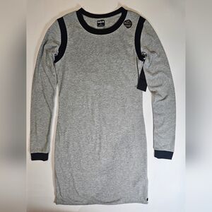Hurley Nike DriFit Dress Womens Small Grey Navy Casual Sweat Wicking Dry Comfort